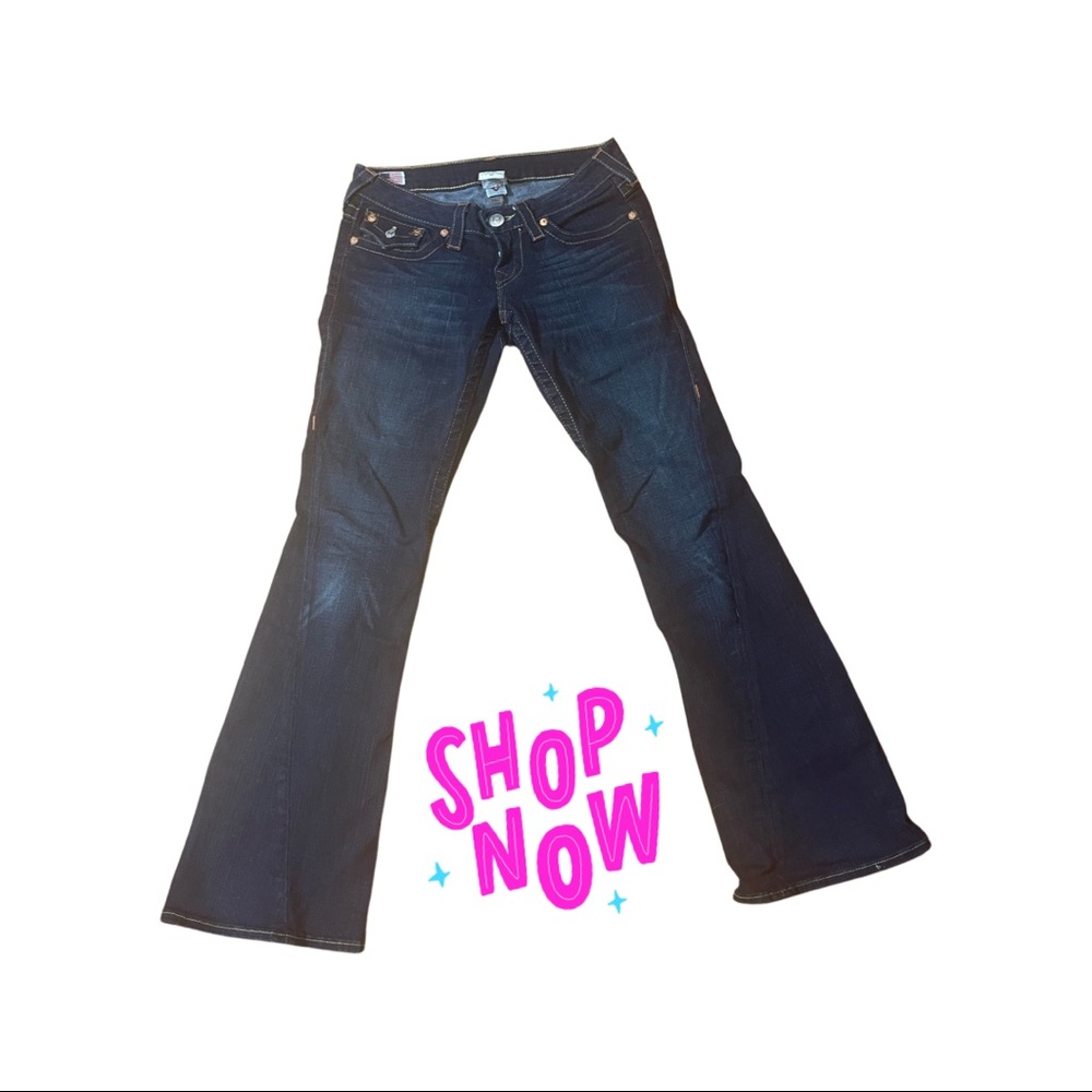 Made in USA True Religion low-rise flares